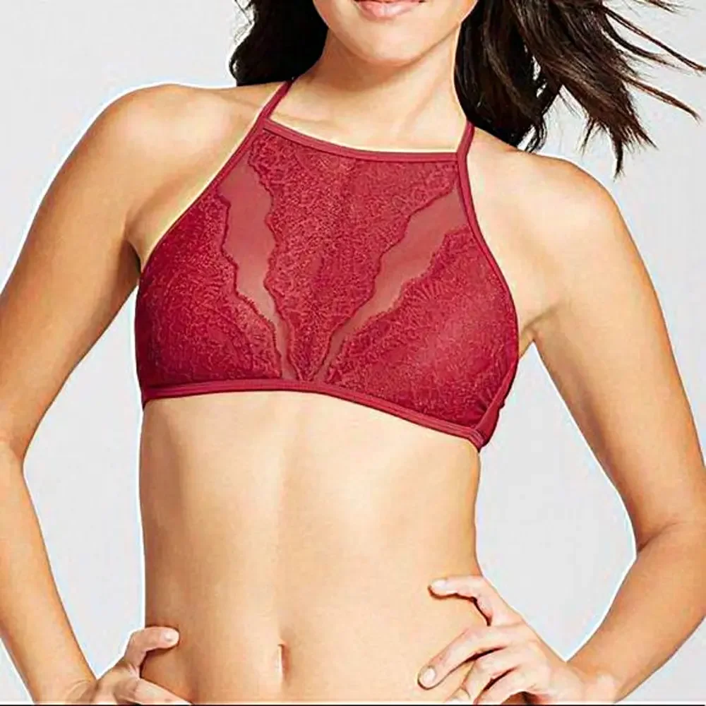 Xhilaration | High-neck‎ Lace Swim Top